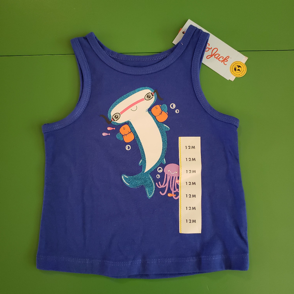 NWT Hammerhead Shark Tank Top 12M